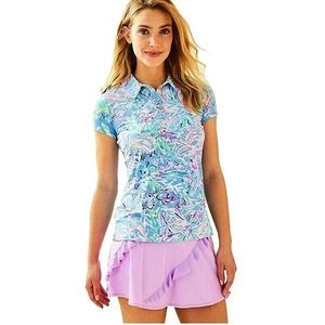 Lilly Pulitzer All Together Luxletic UPF 50+ Polo Shirt